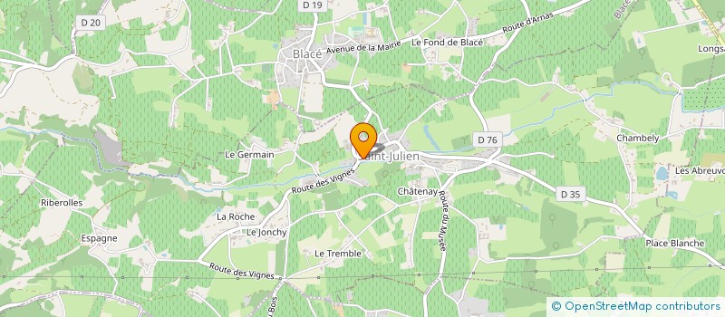 localisation de l'entreprise SEB DEBOSSELAGE  SAINT-JULIEN