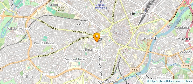 localisation de l'entreprise SEB.DER à LIMOGES