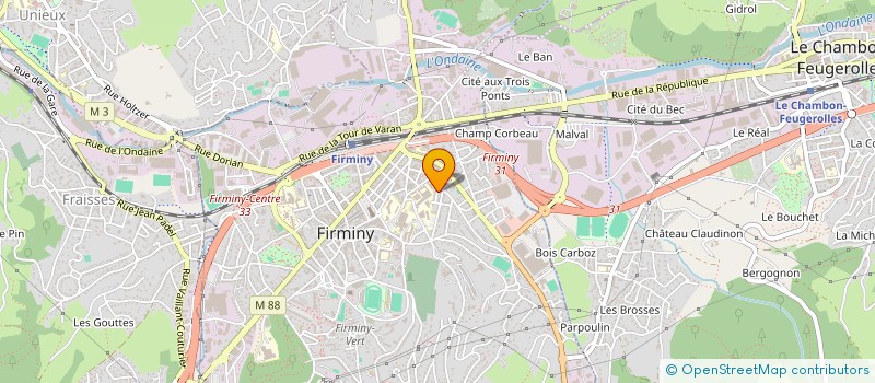 localisation de l'entreprise SEB DIFFUSION à FIRMINY