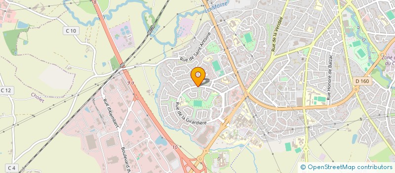 localisation de l'entreprise SEB.G INVEST à CHOLET