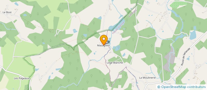 localisation de l'entreprise SEB'HELLE TOITURES à SAVIGNAC-LEDRIER