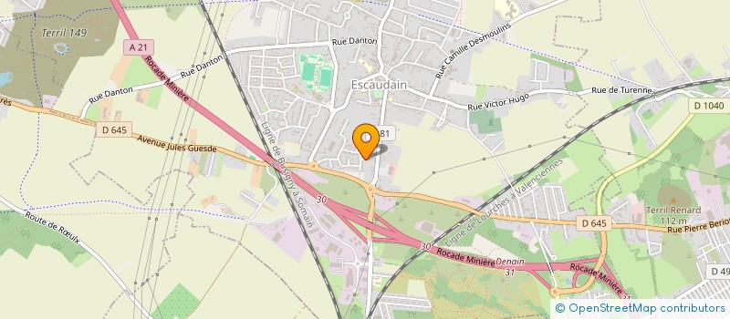 localisation de l'entreprise SEB & MAX PEINTURE ET DECORATION  ESCAUDAIN