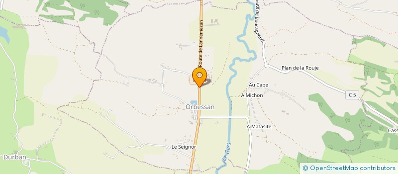 localisation de l'entreprise SEB MOOVE  ORBESSAN