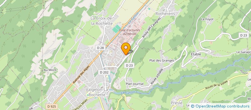 localisation de l'entreprise SEB PEINTURE à VALGELON-LA ROCHETTE