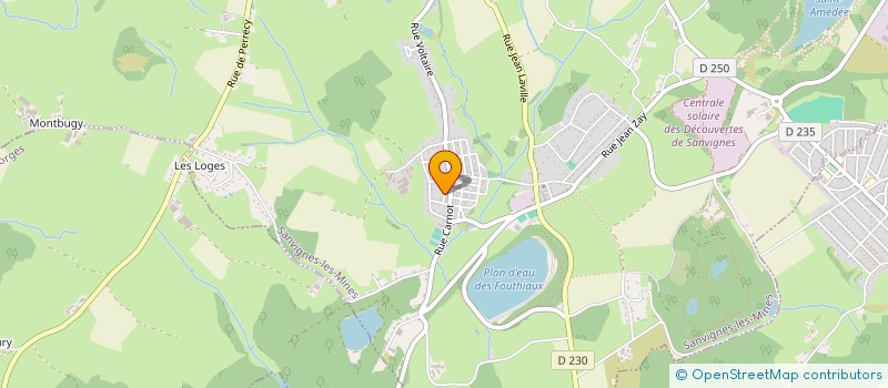 localisation de l'entreprise SEB PEINTURES INDUSTRIELLES  LE CREUSOT