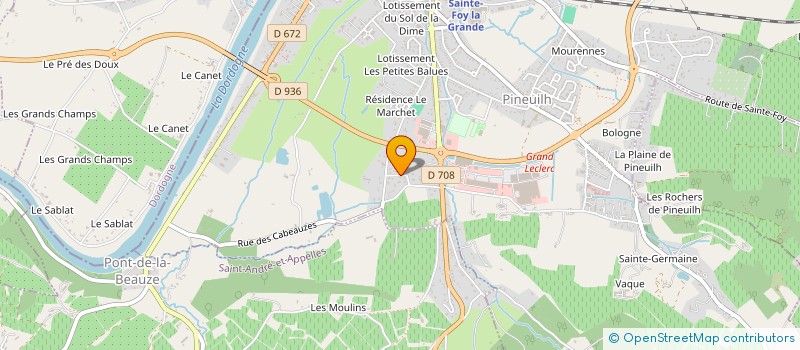 localisation de l'entreprise SEB PLOMBERIE CHAUFFAGE RAMONAGE à PINEUILH