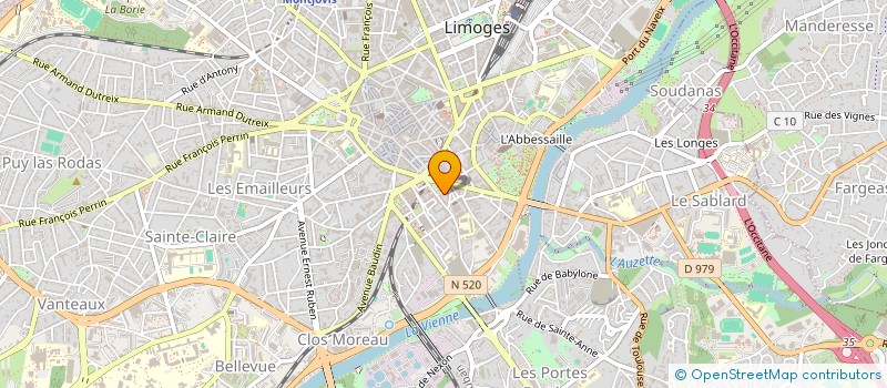 localisation de l'entreprise SEB'SERVICES INFORMATIQUE  LIMOGES