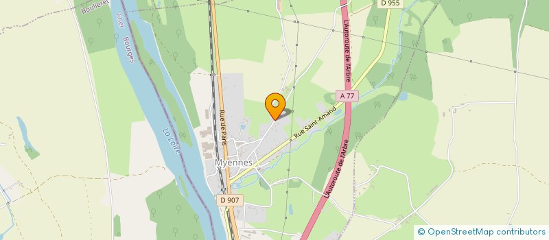 localisation de l'entreprise SEB TP à MYENNES