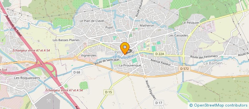 localisation de l'entreprise SEBA à PELISSANNE