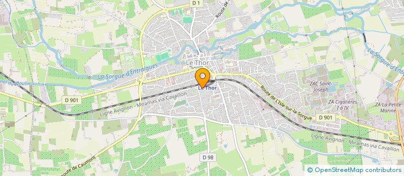 localisation de l'entreprise SEBA  LE THOR