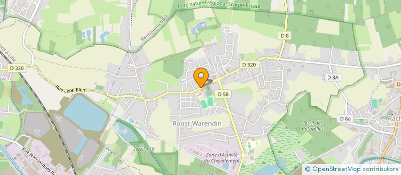 localisation de l'entreprise SEBA OPTICIES ASSOCIES  ROOST-WARENDIN