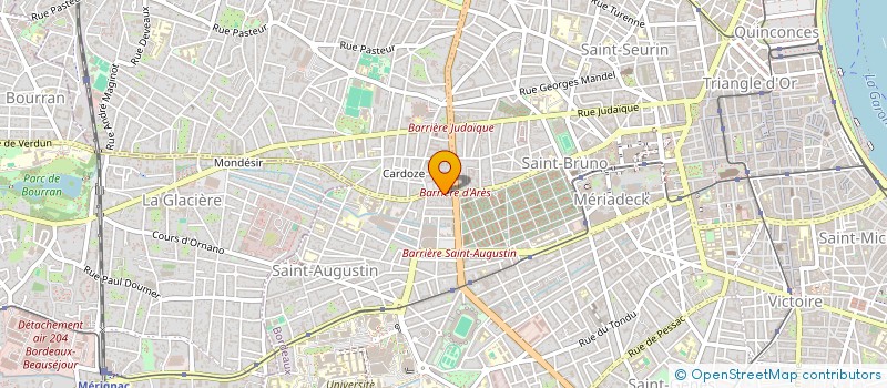 localisation de l'entreprise SEBA SOCIETE D'EXPLOITATION DES BOULANGERIES D'AQUITAINE à BORDEAUX