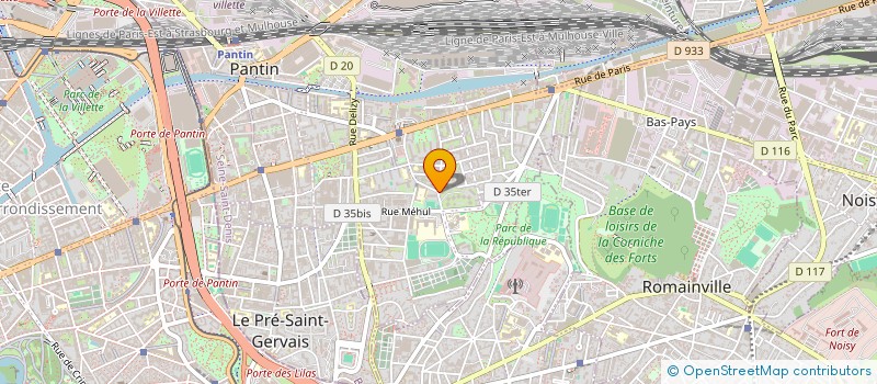 localisation de l'entreprise SEBA UNITY  PANTIN