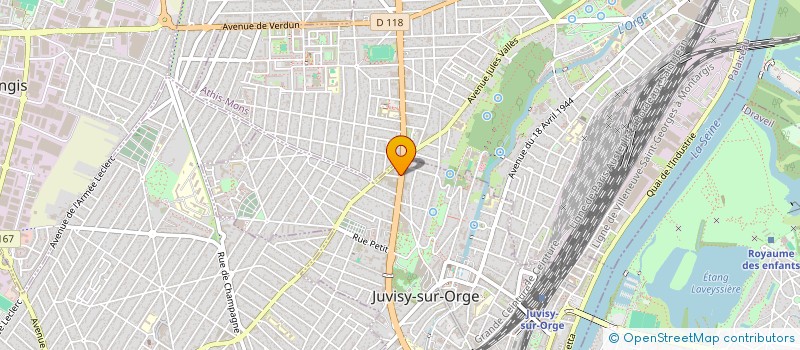 localisation de l'entreprise SEBAA SERVICES à JUVISY-SUR-ORGE