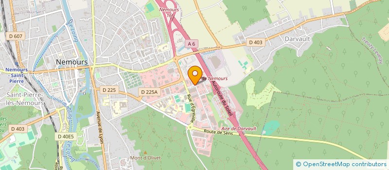 localisation de l'entreprise SEBAC  NEMOURS