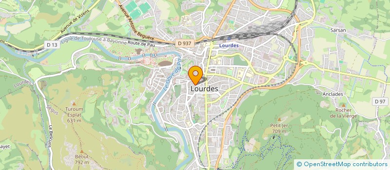 localisation de l'entreprise SEBACLO  LOURDES