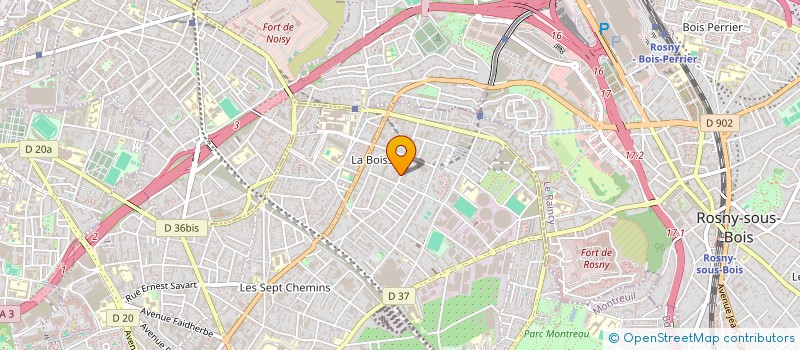 localisation de l'entreprise SEBAG IMMO à MONTREUIL