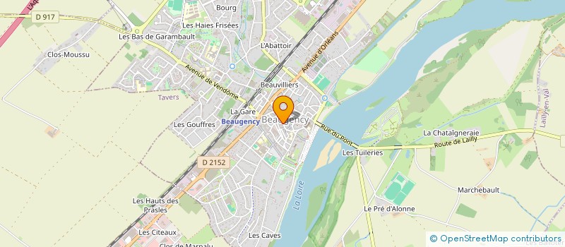 localisation de l'entreprise SEBAL à BEAUGENCY