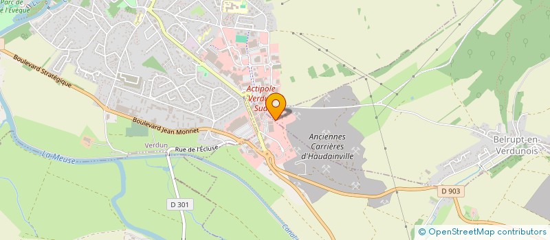 localisation de l'entreprise SEBAM à HAUDAINVILLE