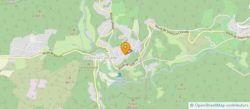 localisation de l'entreprise SEBAM'S  SILLANS-LA-CASCADE