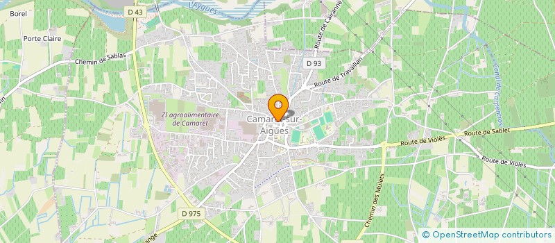 localisation de l'entreprise SEBAMO à CAMARET-SUR-AIGUES