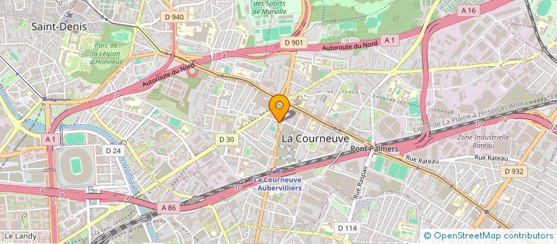 localisation de l'entreprise SEBAMON CONSULTING FRANCE  LA COURNEUVE