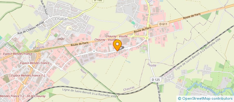 localisation de l'entreprise SEBAQ PRO'POSE  CHAURAY