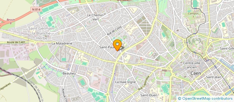 localisation de l'entreprise SEBAR  CAEN