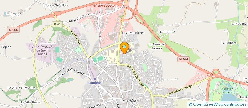 localisation de l'entreprise SEBARM à LOUDEAC