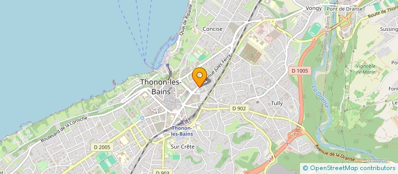 localisation de l'entreprise SEBAS à THONON-LES-BAINS