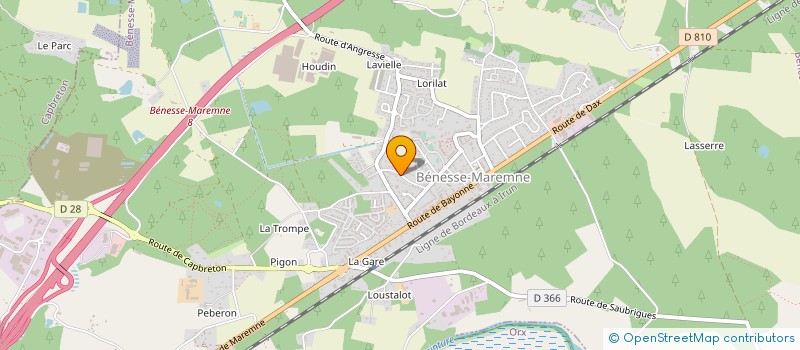 localisation de l'entreprise SEBASO  BENESSE-MAREMNE