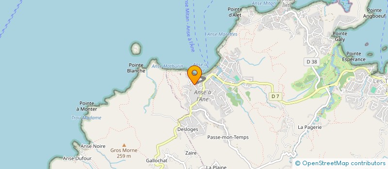 localisation de l'entreprise SEBASTIANO TOURS à LES TROIS-ILETS