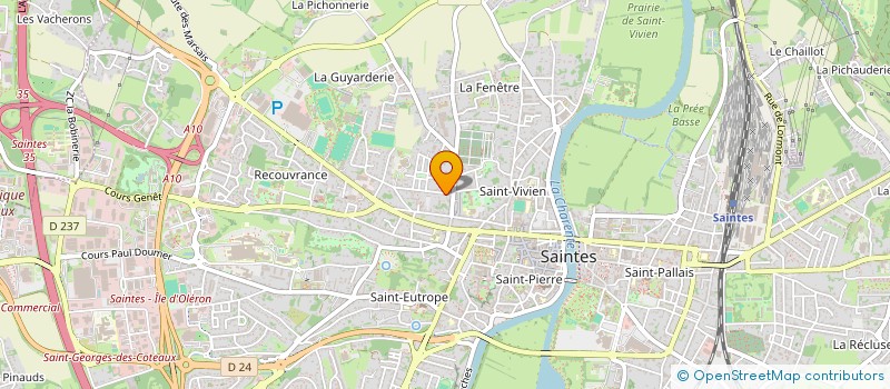 localisation de l'entreprise SEBASTIEN  SAINTES