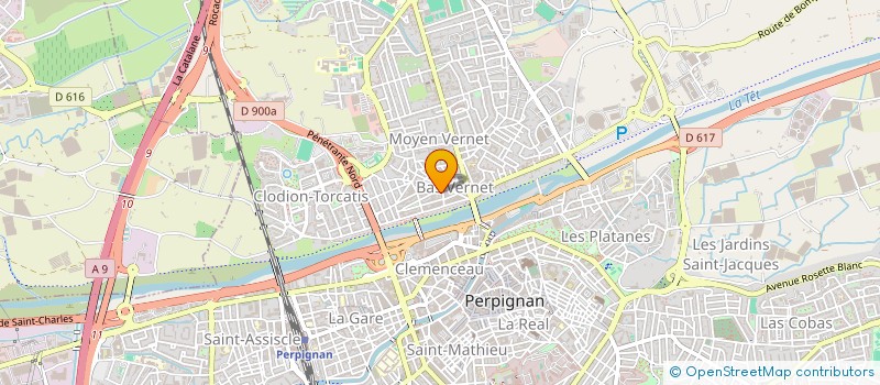 localisation de l'entreprise SEBASTIEN  PERPIGNAN