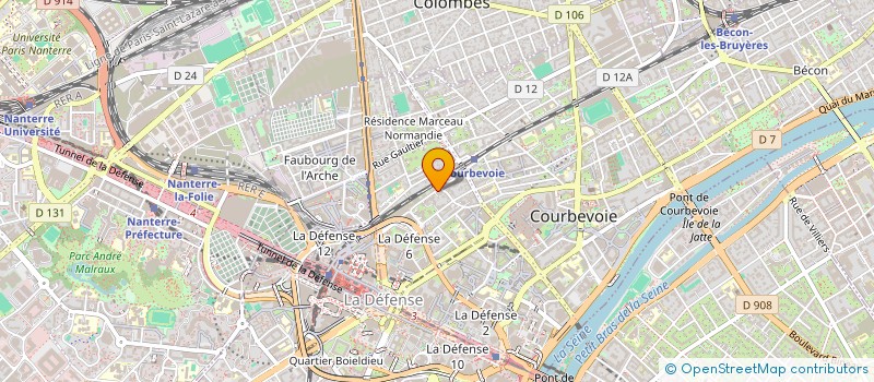 localisation de l'entreprise SEBASTIEN à COURBEVOIE