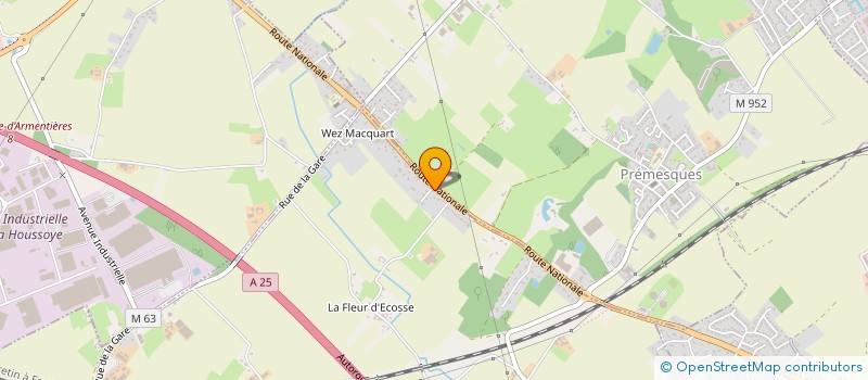 localisation de l'entreprise SEBASTIEN à HALLENNES-LEZ-HAUBOURDIN