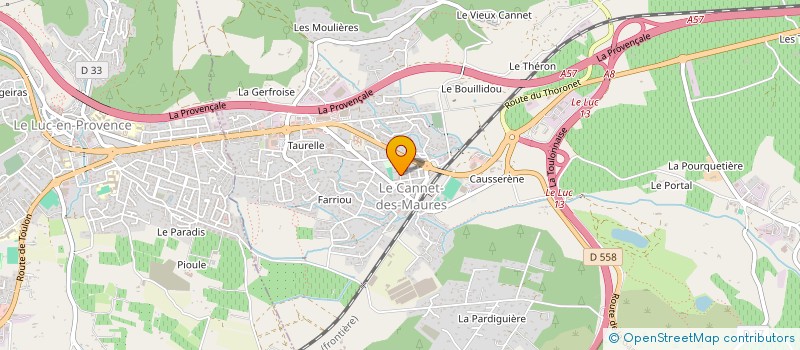 localisation de l'entreprise SEBASTIEN  LE CANNET-DES-MAURES