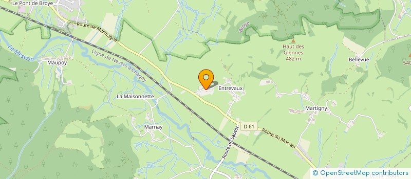 localisation de l'entreprise SEBASTIEN BARBIER  SAINT-SYMPHORIEN-DE-MARMAGNE