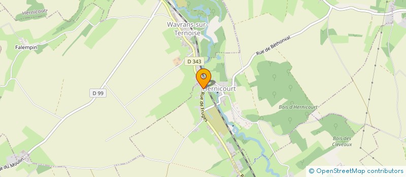 localisation de l'entreprise SEBASTIEN BECQ PLATRERIE  HERNICOURT