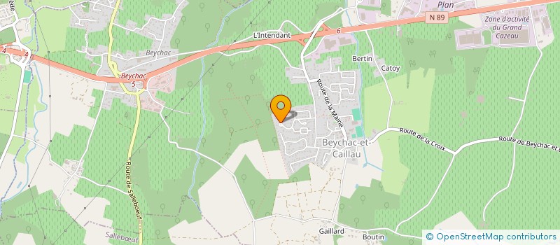 localisation de l'entreprise SEBASTIEN  BILLANT  BEYCHAC-ET-CAILLAU