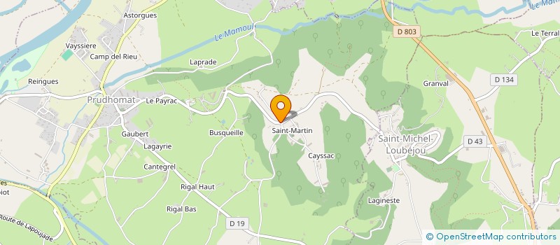 localisation de l'entreprise SEBASTIEN BOUAT TP  GLANES