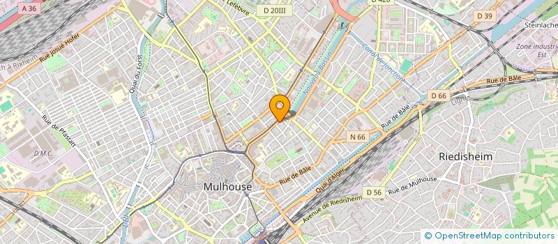 localisation de l'entreprise SEBASTIEN BOURTZ  MULHOUSE