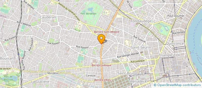 localisation de l'entreprise SEBASTIEN CHAUMET CRUS & PRESTIGE  BORDEAUX