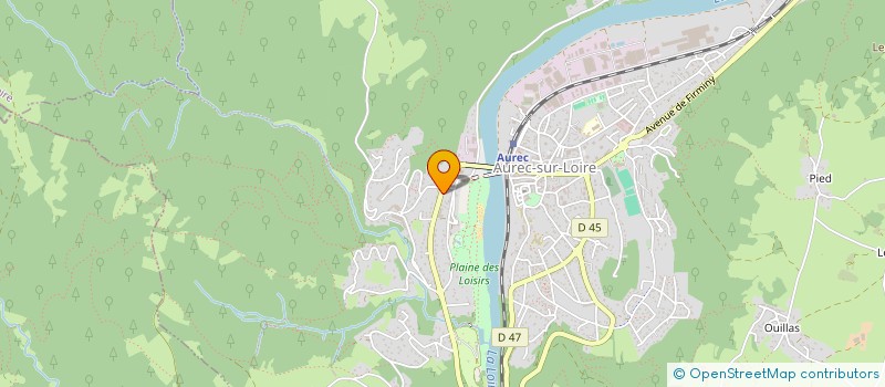 localisation de l'entreprise SEBASTIEN DUPLAT TRAVAUX PUBLICS  AUREC-SUR-LOIRE