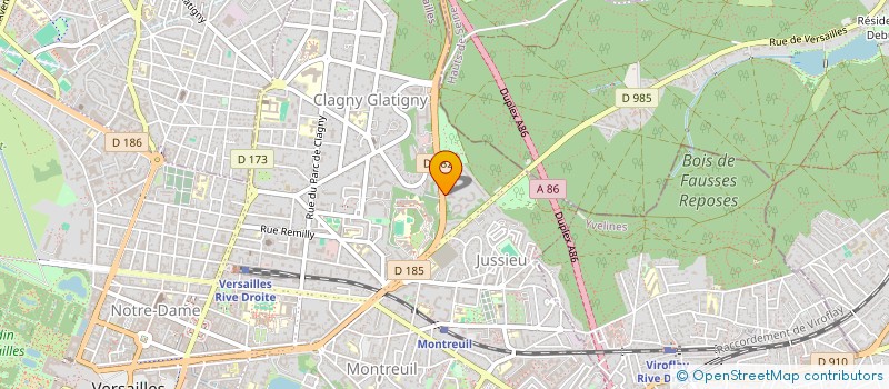 localisation de l'entreprise SEBASTIEN DURAND à VERSAILLES
