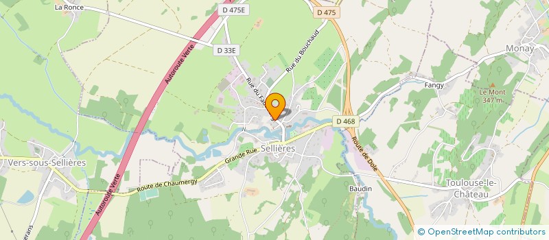 localisation de l'entreprise SEBASTIEN ET CHRISTOPHE à SELLIERES