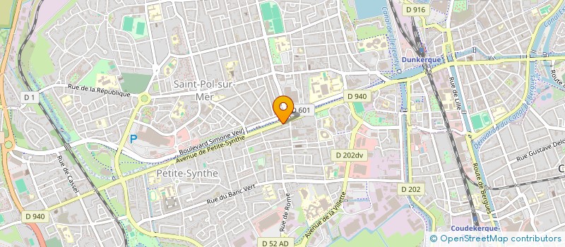 localisation de l'entreprise SEBASTIEN FOUQUE PODOLOGUE SELARL à DUNKERQUE