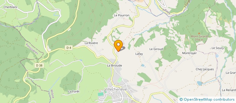 localisation de l'entreprise SEBASTIEN GAYDIER CARRELAGE  VILLECHENEVE