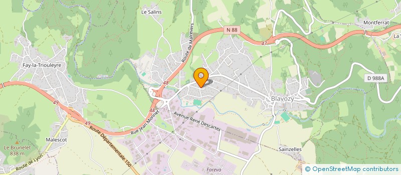 localisation de l'entreprise SEBASTIEN GRALEZYK  BLAVOZY