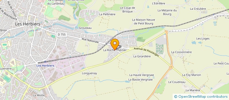 localisation de l'entreprise SEBASTIEN GUEDON  LES HERBIERS